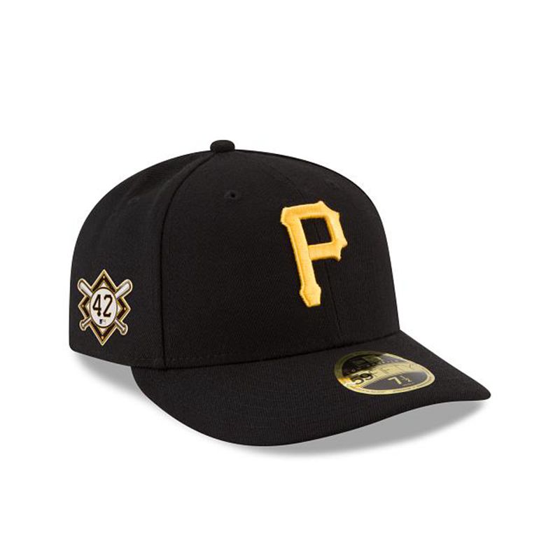 MLB Pittsburgh Pirates Jackie Robinson Day Low Profile 59Fifty Fitted (TDS8983) - Black New Era Caps